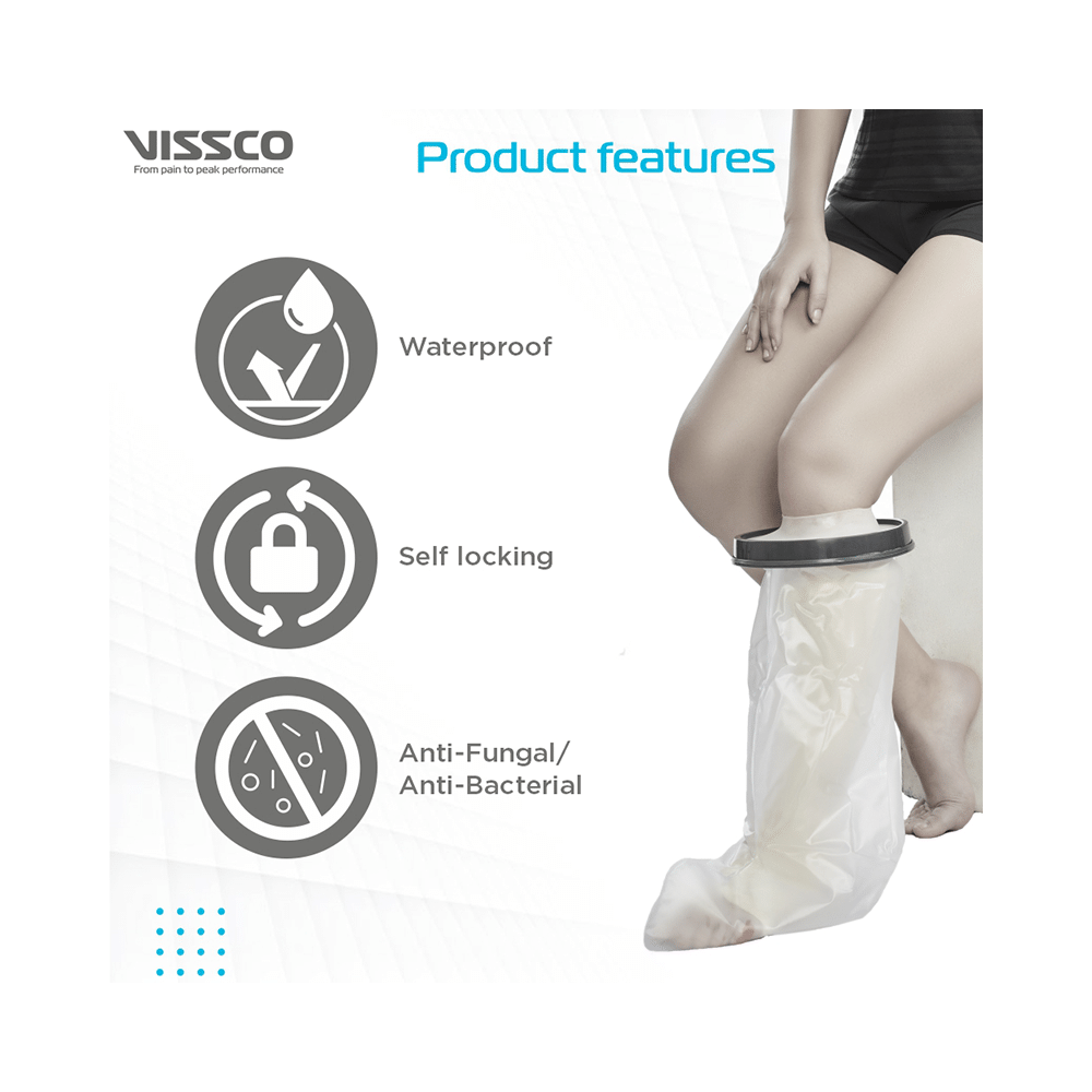 Vissco Core Cast Cover - Leg from Ankle upto Knee Universal Grey - Image 4