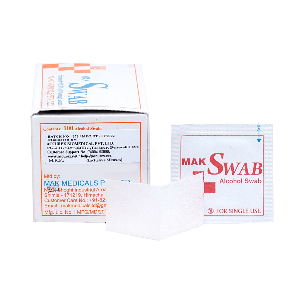 Accurex Mak 70% Isopropyl Alcohol Swab - Image 2