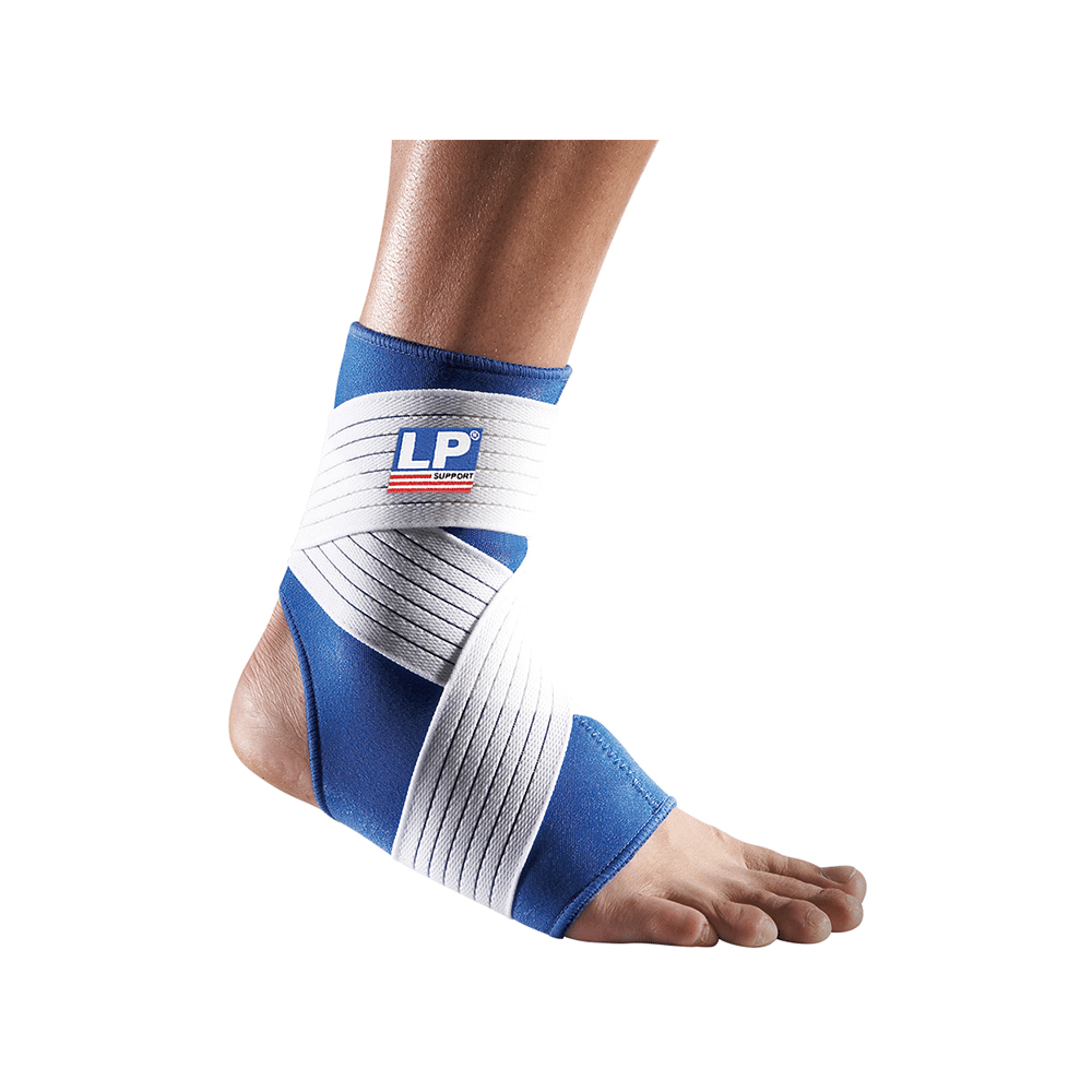 LP 728 Neoprene Ankle Support with Strap Large Blue