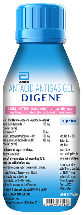Digene Gel Mint Sugar Free - Image 2