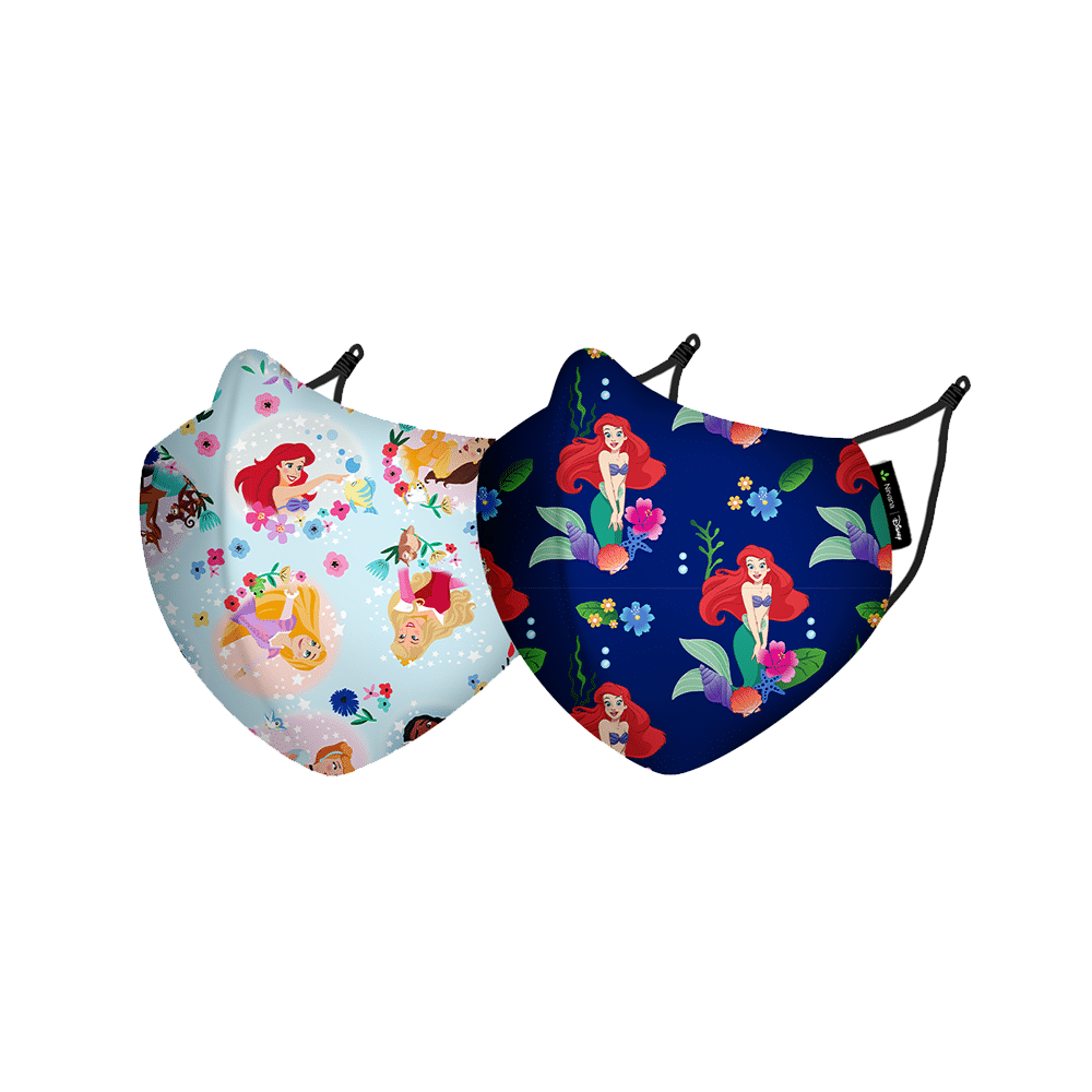 Nirvana Disney Face Covering Mask Small Ariel & Princess