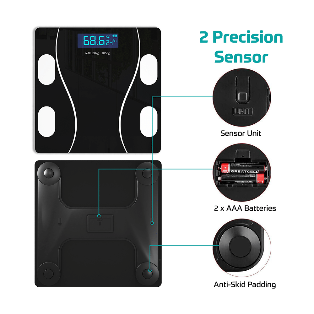 beatXP GHVMEDWES011 Digital Weighing Scale (Fusion Curve with LCD Display) - Image 2