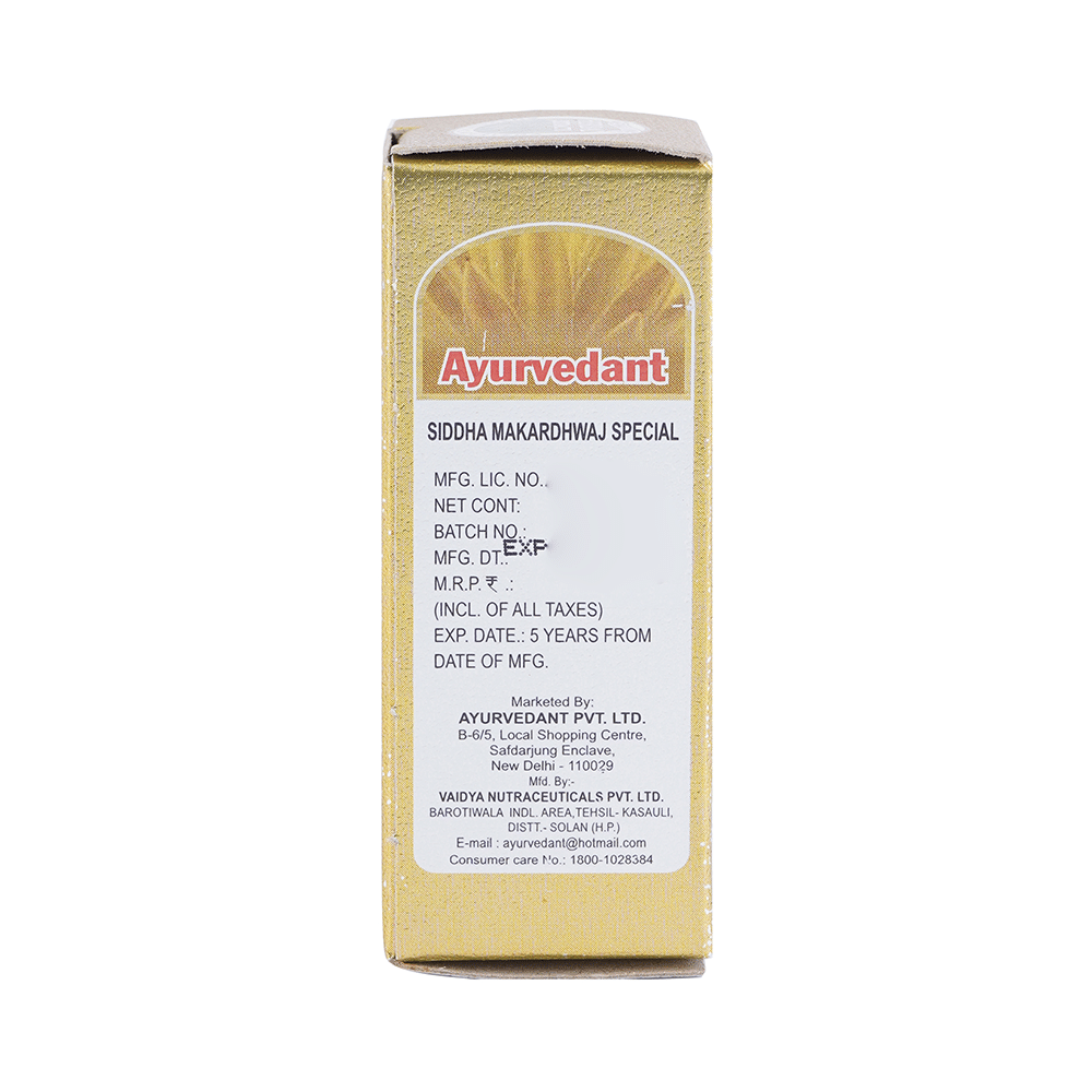 Baidyanath Ayurvedant Siddha Makardhwaj Special with Gold Tablet - Image 4