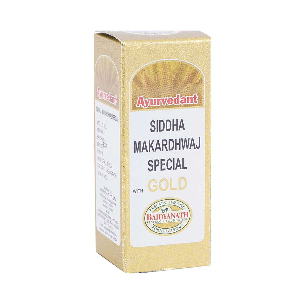 Baidyanath Ayurvedant Siddha Makardhwaj Special with Gold Tablet - Image 3
