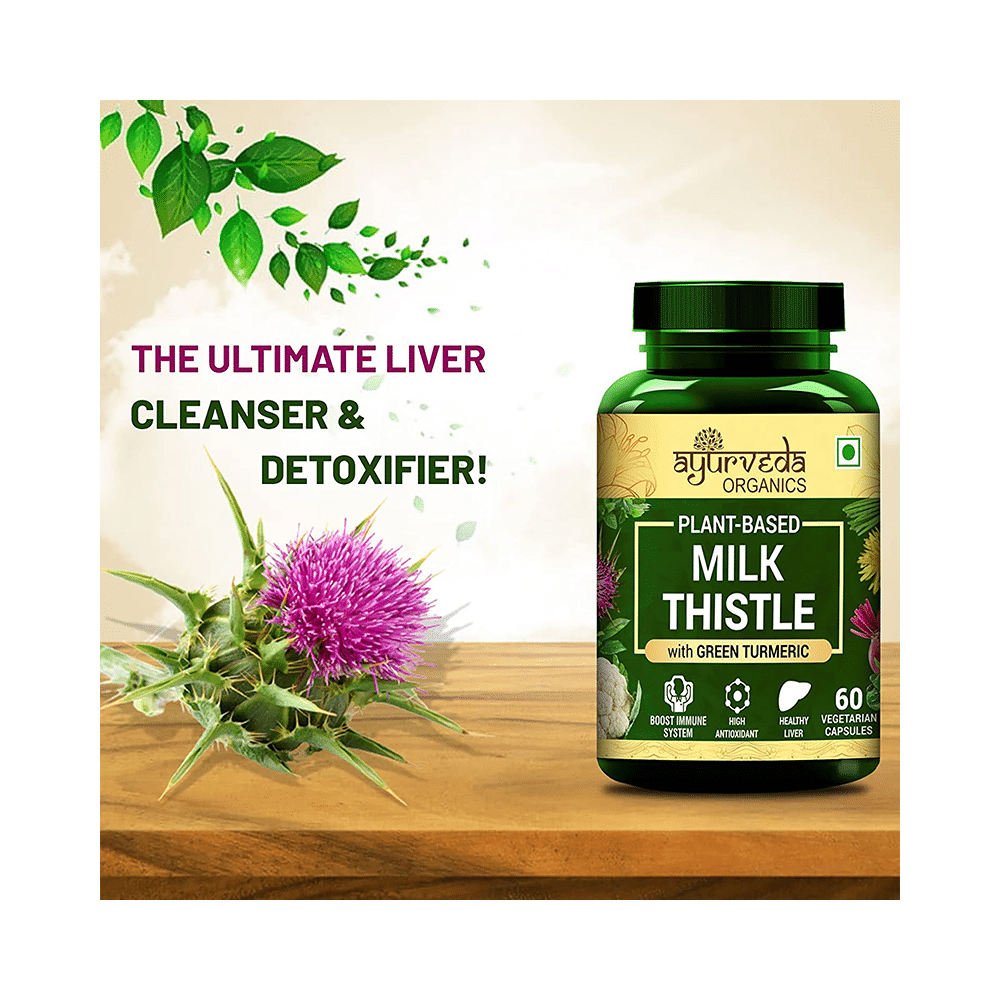 Ayurveda Organics Plant-Based Milk Thistle Vegetarian Capsule - Image 5