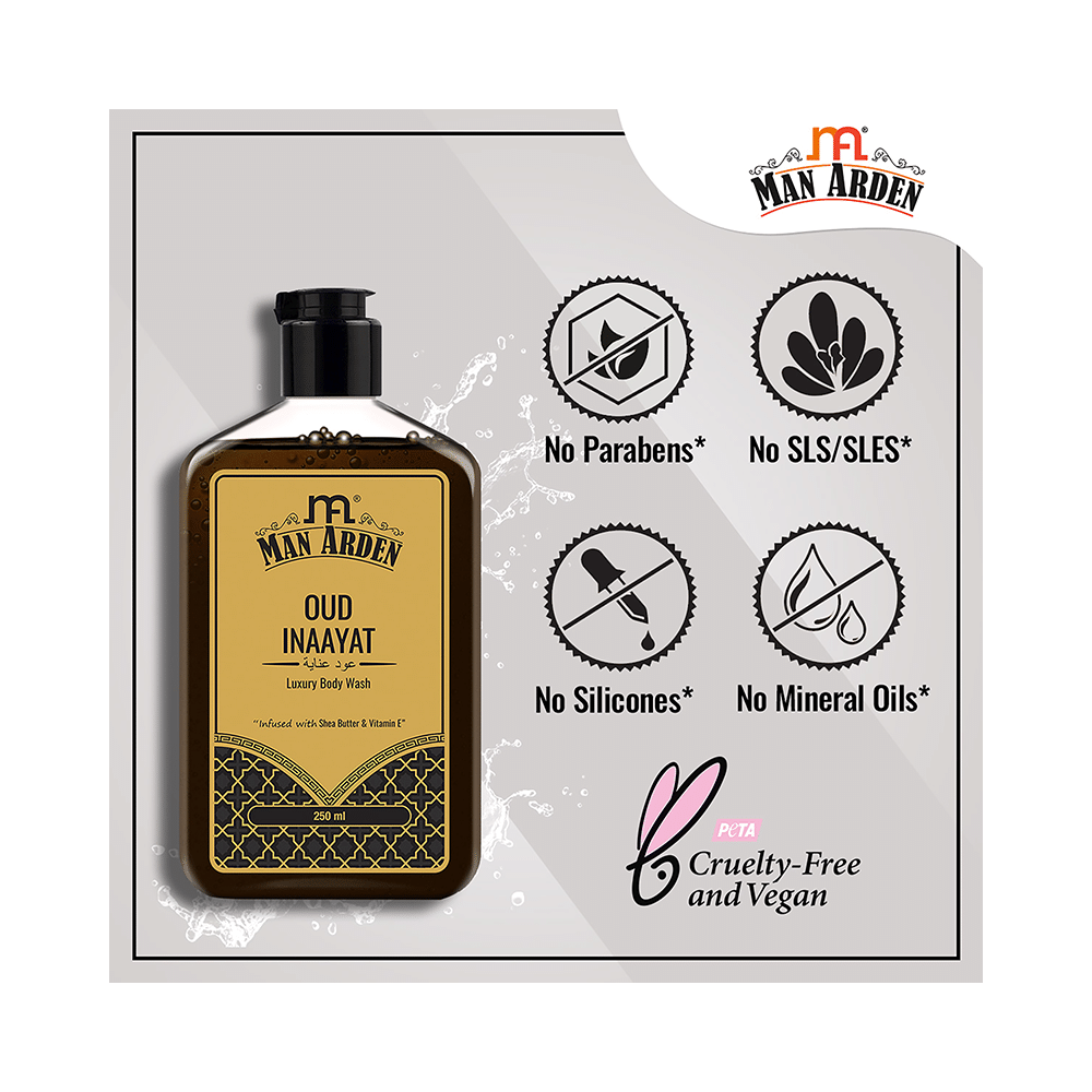 Man Arden Oud Inaayat Luxury Body Wash - Image 6