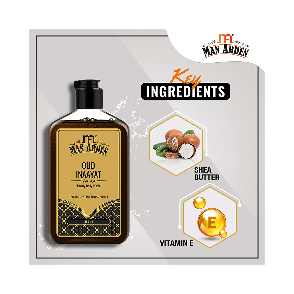 Man Arden Oud Inaayat Luxury Body Wash - Image 4