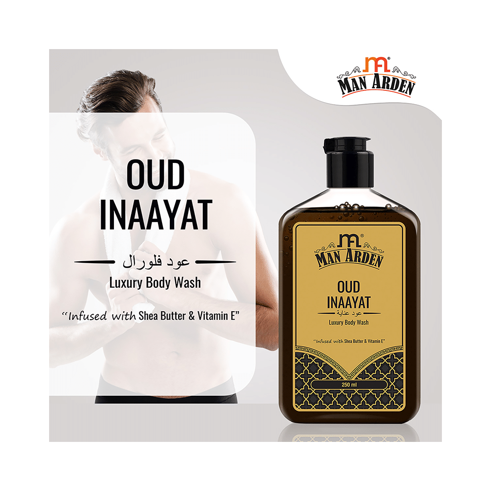 Man Arden Oud Inaayat Luxury Body Wash - Image 3