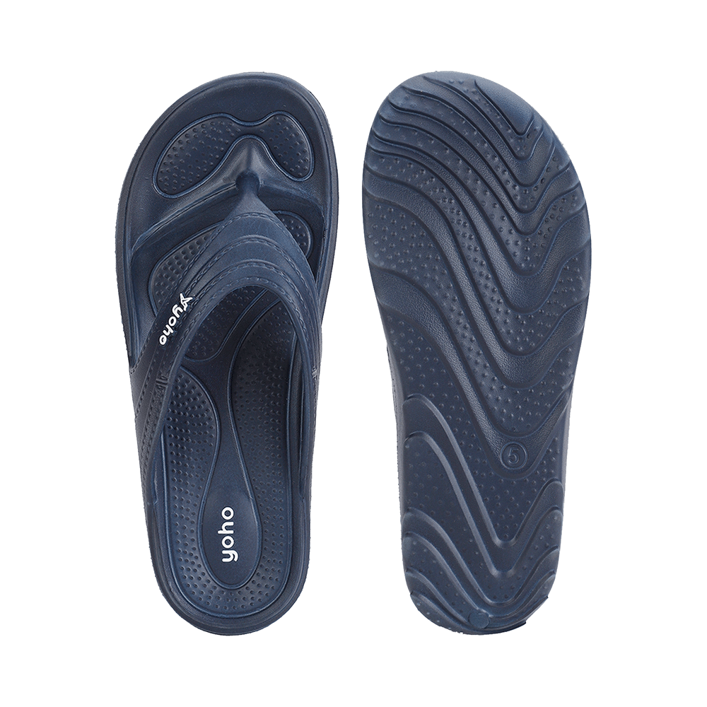 Yoho Lifestyle Acupressure Flip Flops for Women Mystery Blue 6 - Image 5