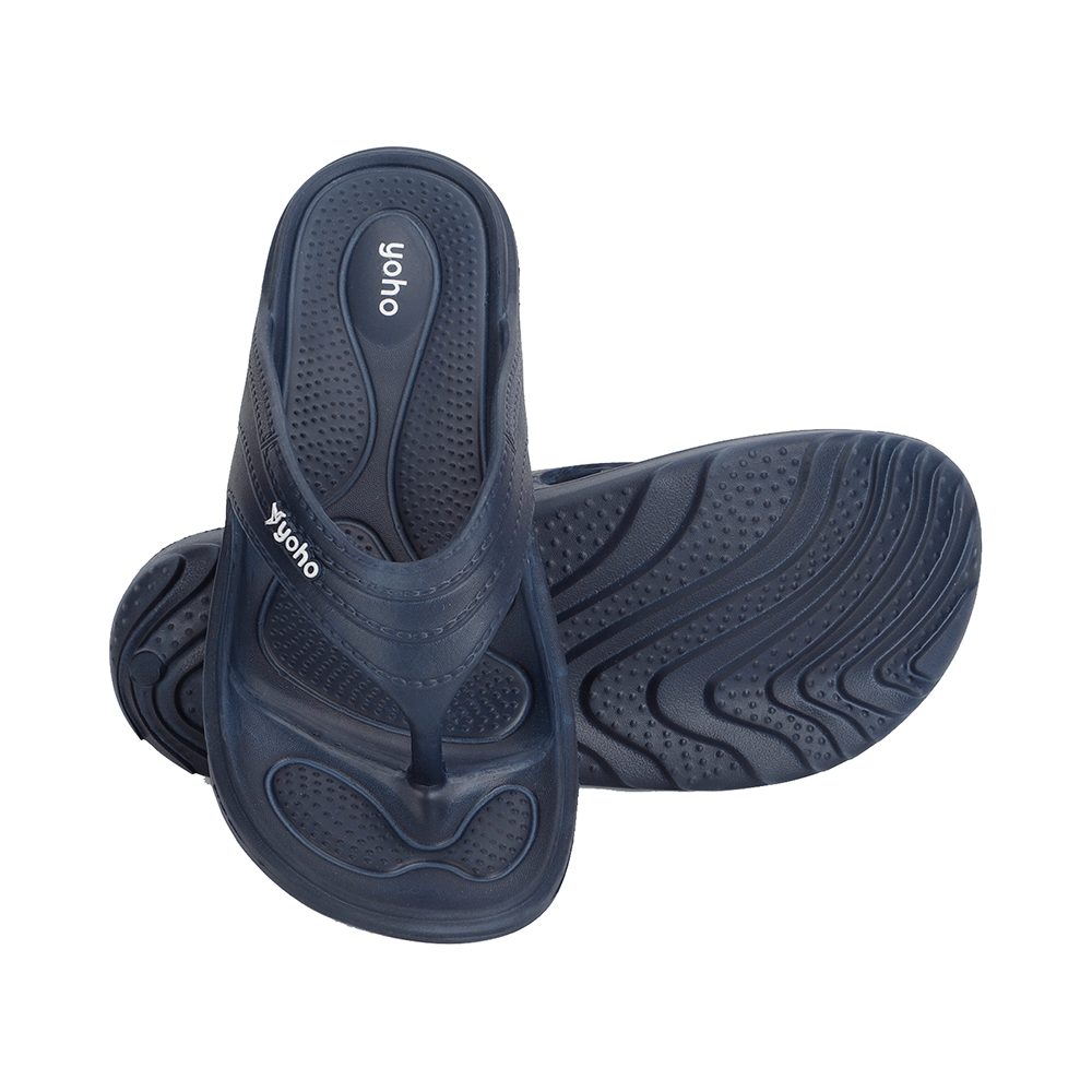 Yoho Lifestyle Acupressure Flip Flops for Women Mystery Blue 6 - Image 4