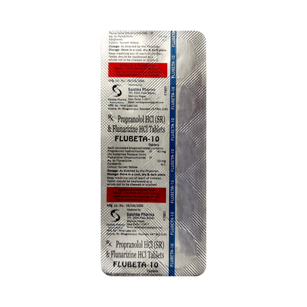 Flubeta 10 Tablet SR - Image 3
