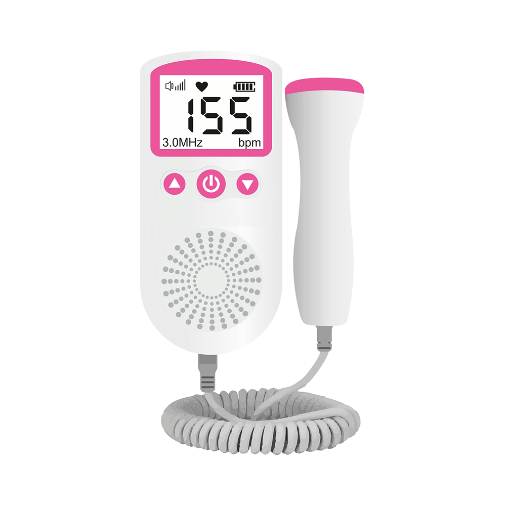 AccuSure Fetal Doppler Pink and White
