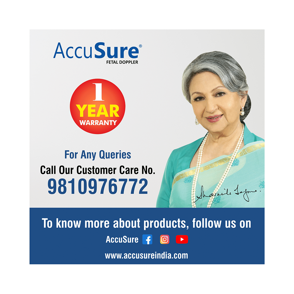 AccuSure Fetal Doppler Pink and White - Image 9