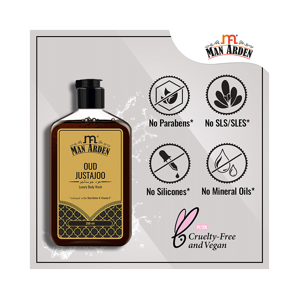 Man Arden Oud Justajoo Luxury Body Wash - Image 6