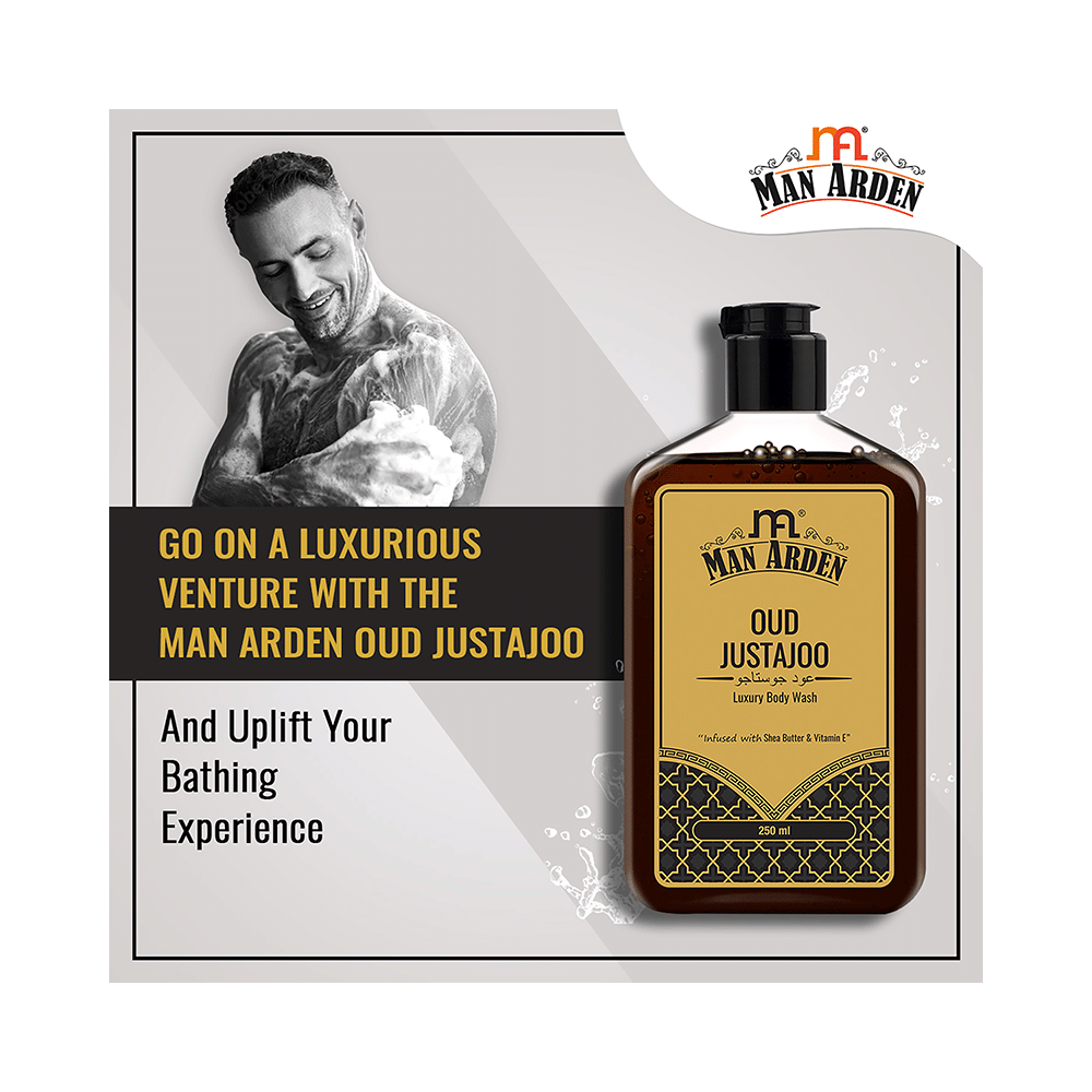 Man Arden Oud Justajoo Luxury Body Wash - Image 7