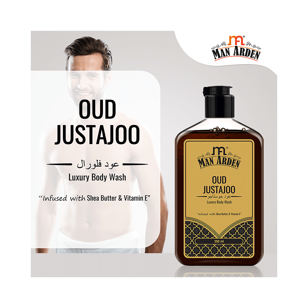 Man Arden Oud Justajoo Luxury Body Wash - Image 3