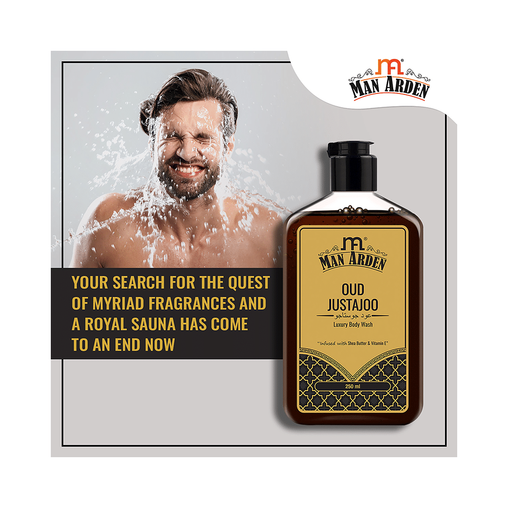 Man Arden Oud Justajoo Luxury Body Wash - Image 5