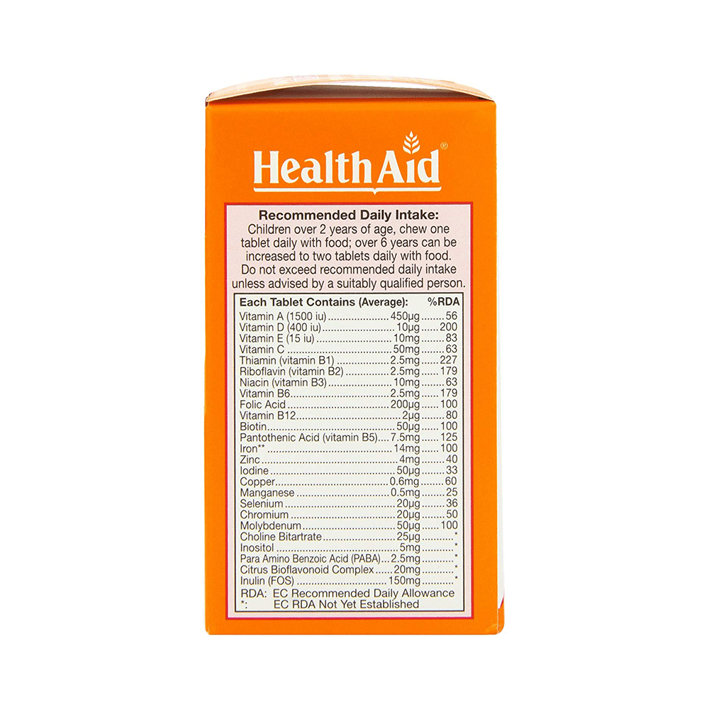 Healthaid Childrens Multivitamins & Minerals Chewable Tablet Tutti Frutti - Image 3