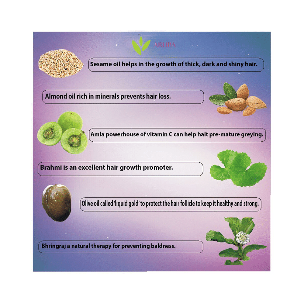 Aruba Essentials Combo Pack of Maha Bhringraj Bharmi Amla Hair Oil & Thyme Oil - Image 3