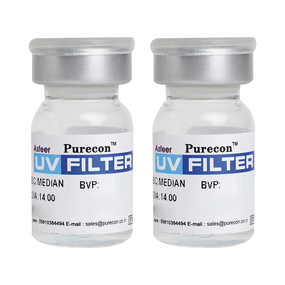 Purecon UV Filter Soft  Optical Power -4 Blue - Image 1
