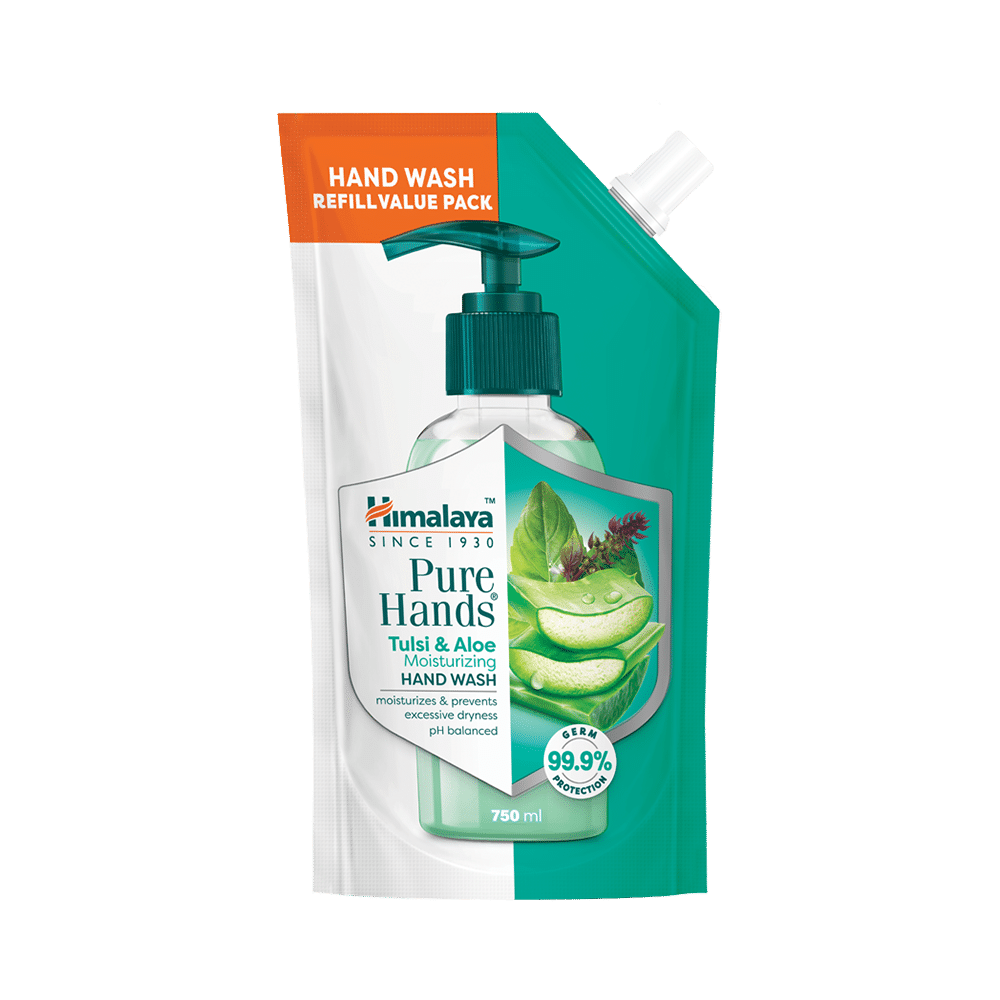 Himalaya Personal Care Tulsi & Aloe Moisturizing Pure Hands Hand Wash Refill Pack - Image 1
