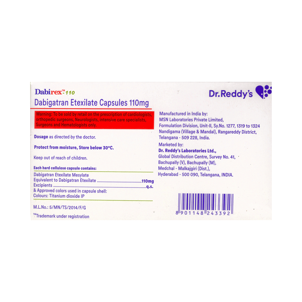 Dabirex 110mg Capsule - Image 2