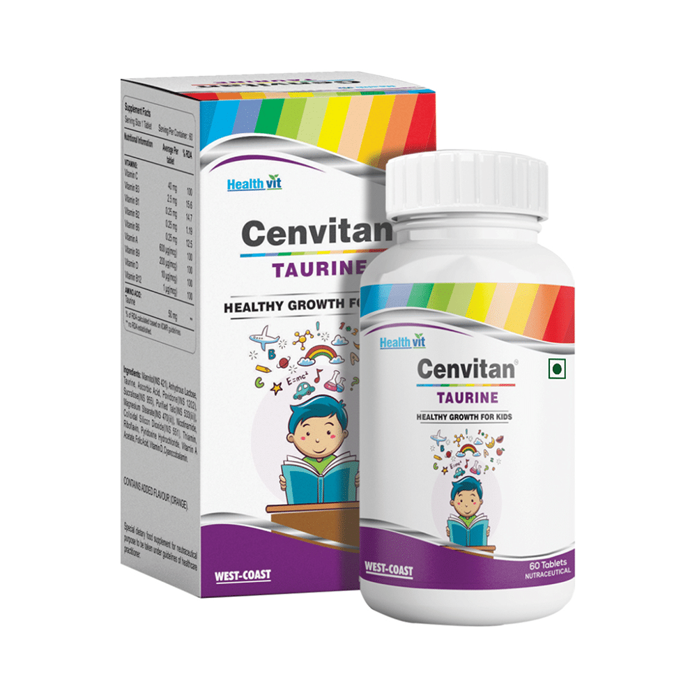 HealthVit Cenvitan Taurine Healthy Growth for Kids Tablet - Image 1