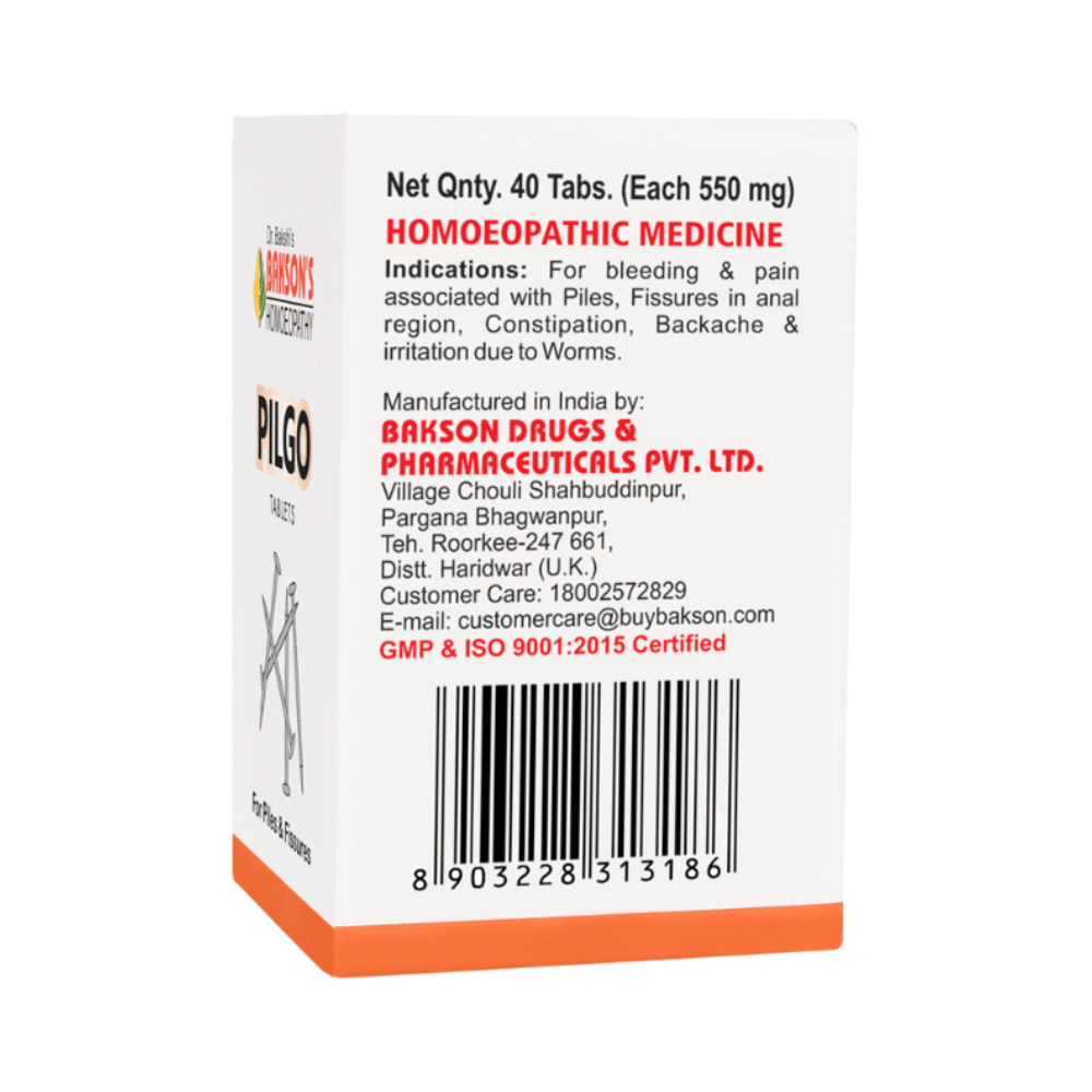 Bakson's Homeopathy Pilgo Tablet - Image 3