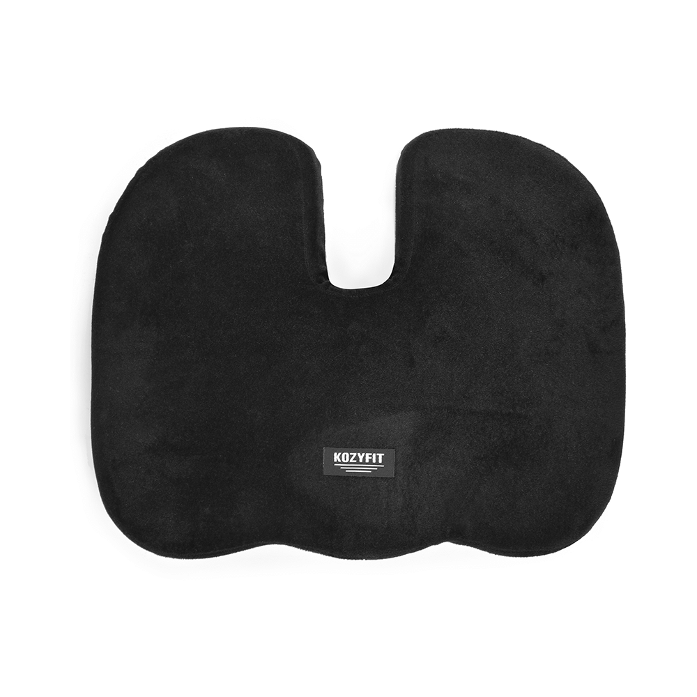 Kozyfit Premium Memory Foam Coccyx Seat Cushion Black - Image 3