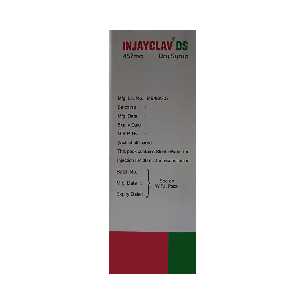Injayclav DS 457mg Dry Syrup Strawberry - Image 3