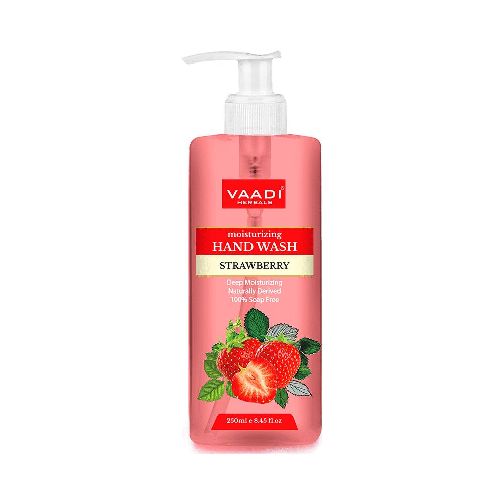 Vaadi Herbals Moisturizing Hand Wash Strawberry - Image 1