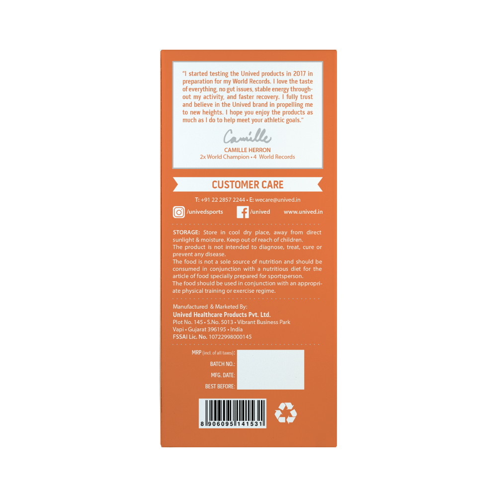 Unived Elite Drink Mix Sachet (48.5gm Each) Orange Twist - Image 5