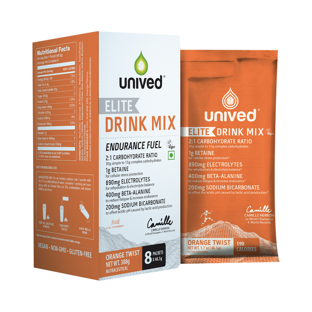 Unived Elite Drink Mix Sachet (48.5gm Each) Orange Twist - Image 1
