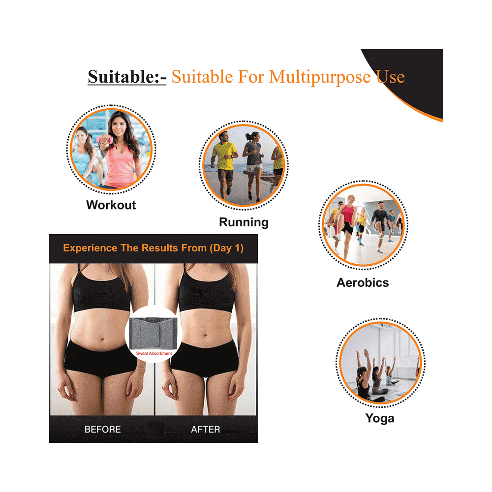 Superfine Comfort Abdominal Belt After Delivery for Tummy Reduction XL Grey - Image 4