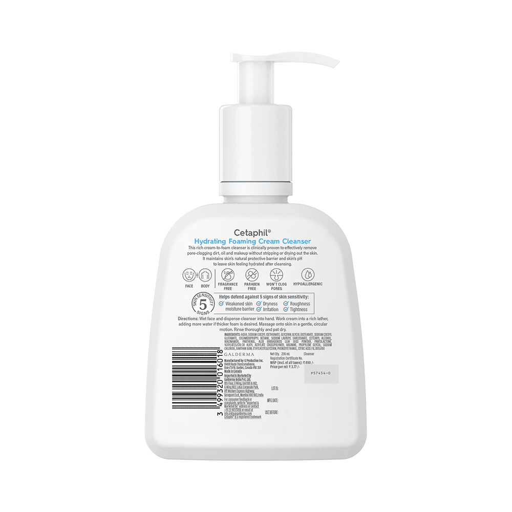 Cetaphil Hydrating Foaming Cream Cleanser - Image 2
