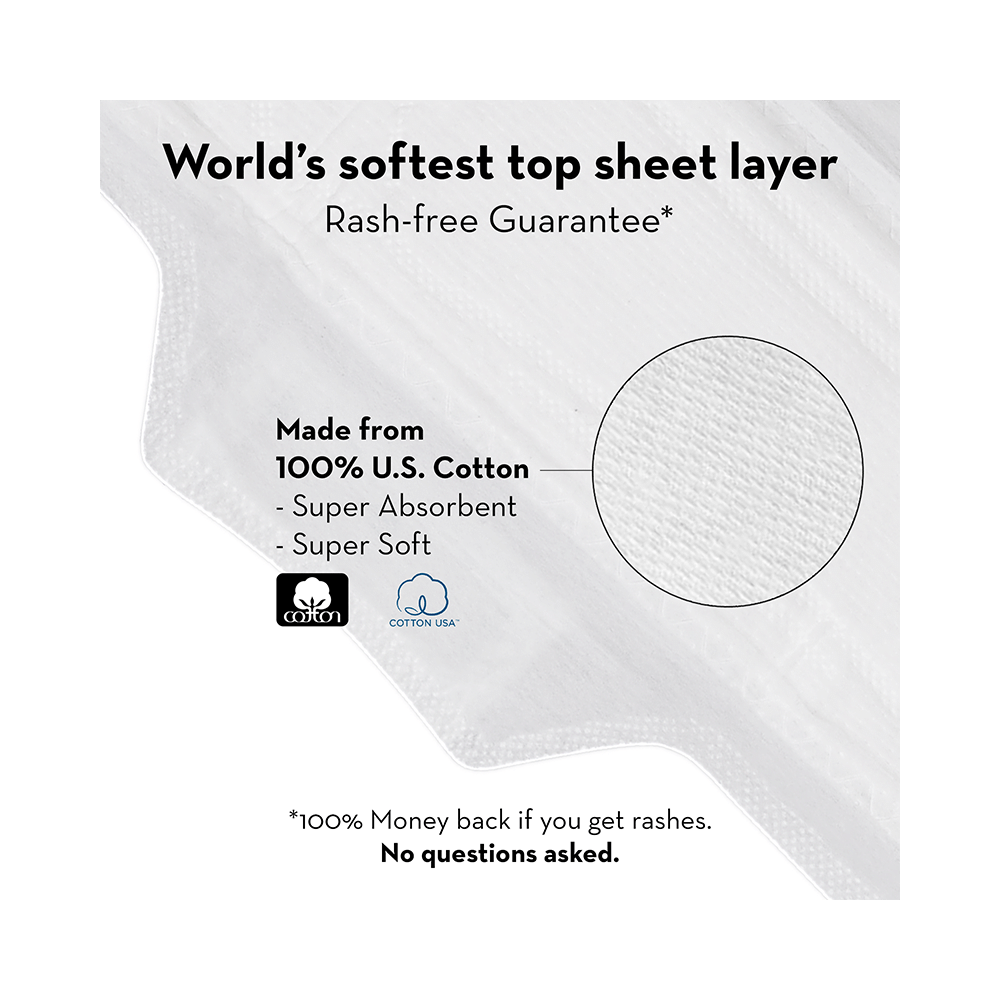 Plush XXL Sanitary Pads with Disposable Pouches & 2 Panty Liners - Image 3