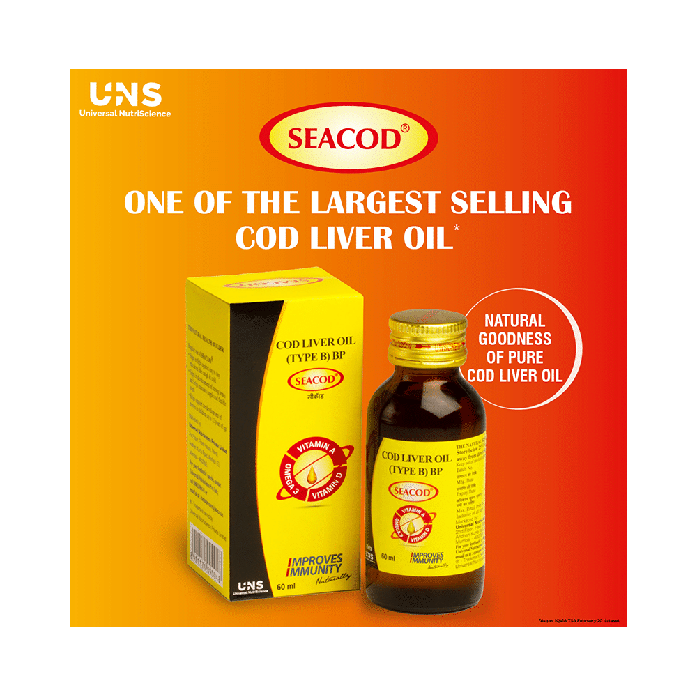 Seacod Cod Liver Oil with Omega 3, Vitamin A, Vitamin D, for Kids and Adults Oil - Image 4