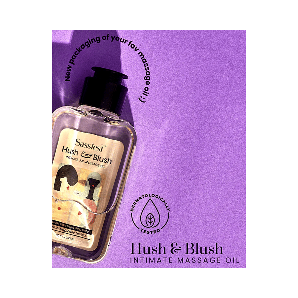 Sassiest Hush & Blush Intimate Massage Oil - Image 3