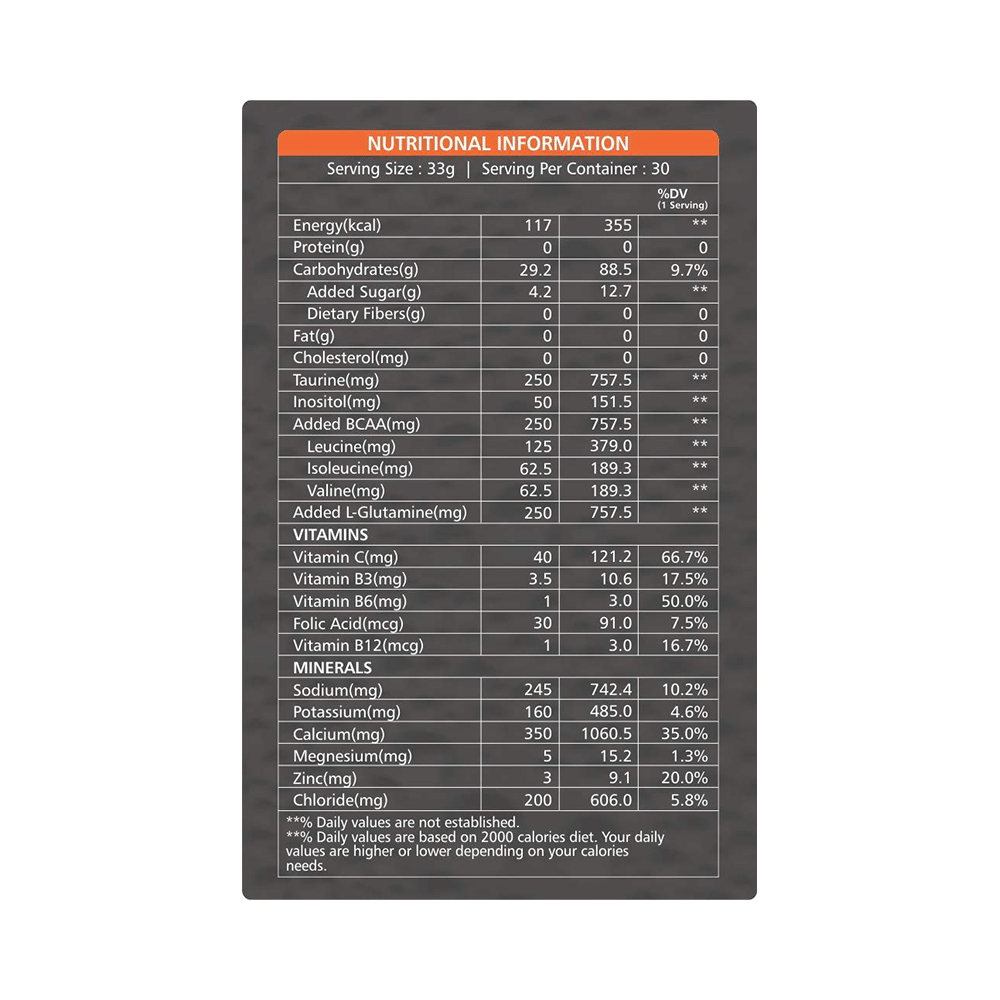 HealthOxide Performance Energy Boost Drink Orange - Image 2