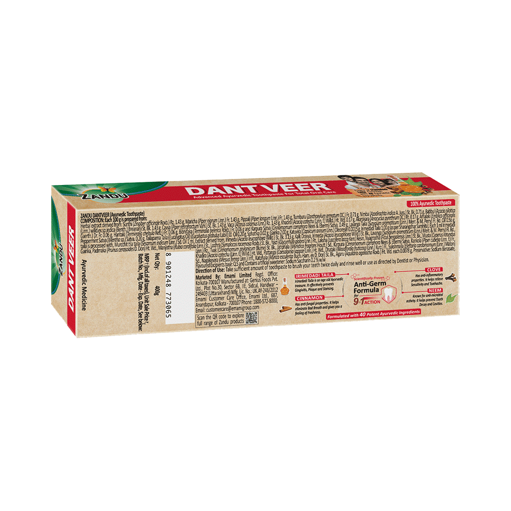 Zandu Dant Veer Toothpaste - Image 3