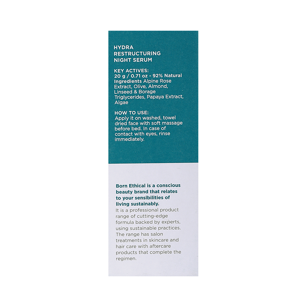Born Ethical Hydra Restructuring Night Serum - Image 3
