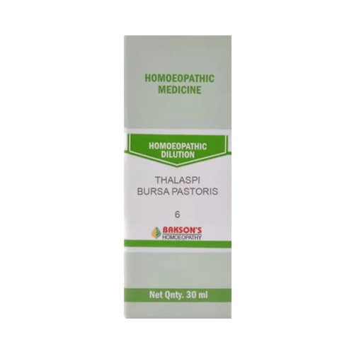Bakson's Homeopathy Thalaspi Bursa Pastoris Dilution 6 CH - Image 1