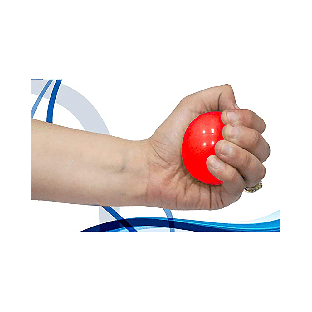 Onyxneo Neogel Silicon Exercise Ball For Hands Red Extra Hard - Image 4