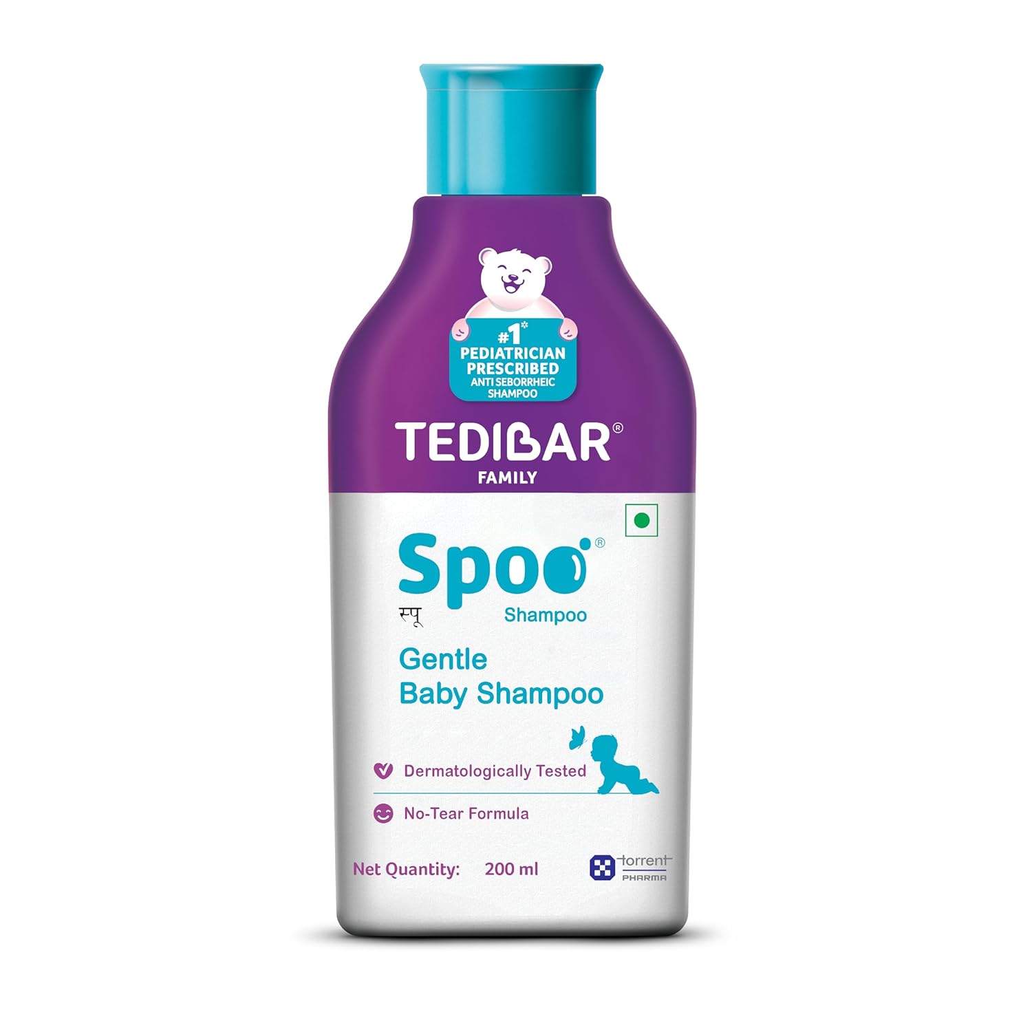 Tedibar Spoo gentle baby shampoo 200ml No Tears - Image 1
