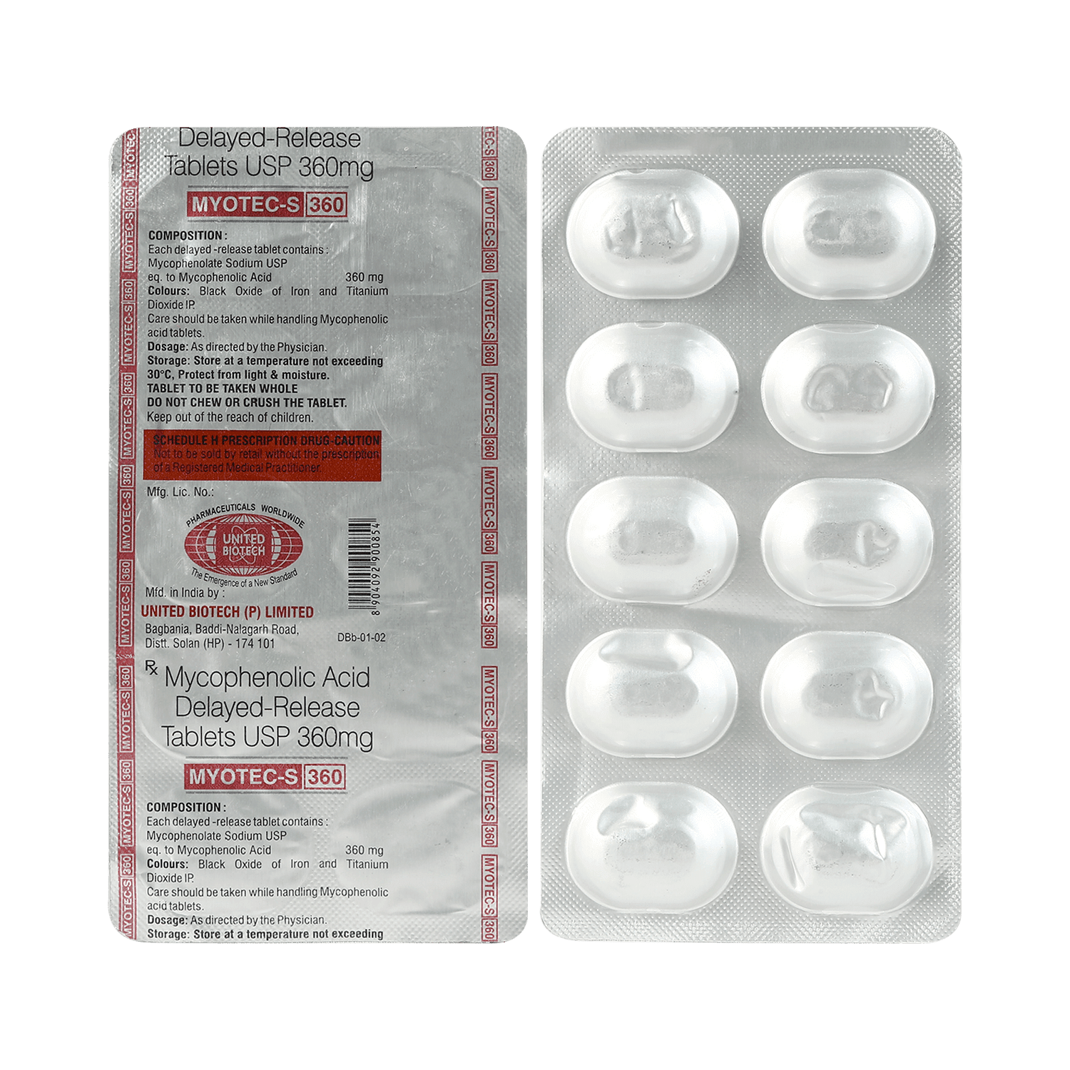 Myotec S 360mg Tablet - Image 1