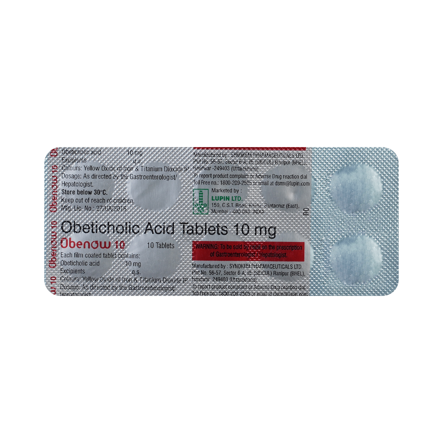 Obenow 10mg Tablet - Image 3