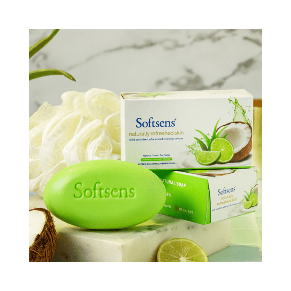 Softsens Naturally Refreshed Skin Bar Soap (100gm Each) Buy 2 Get 1 Free - Image 2