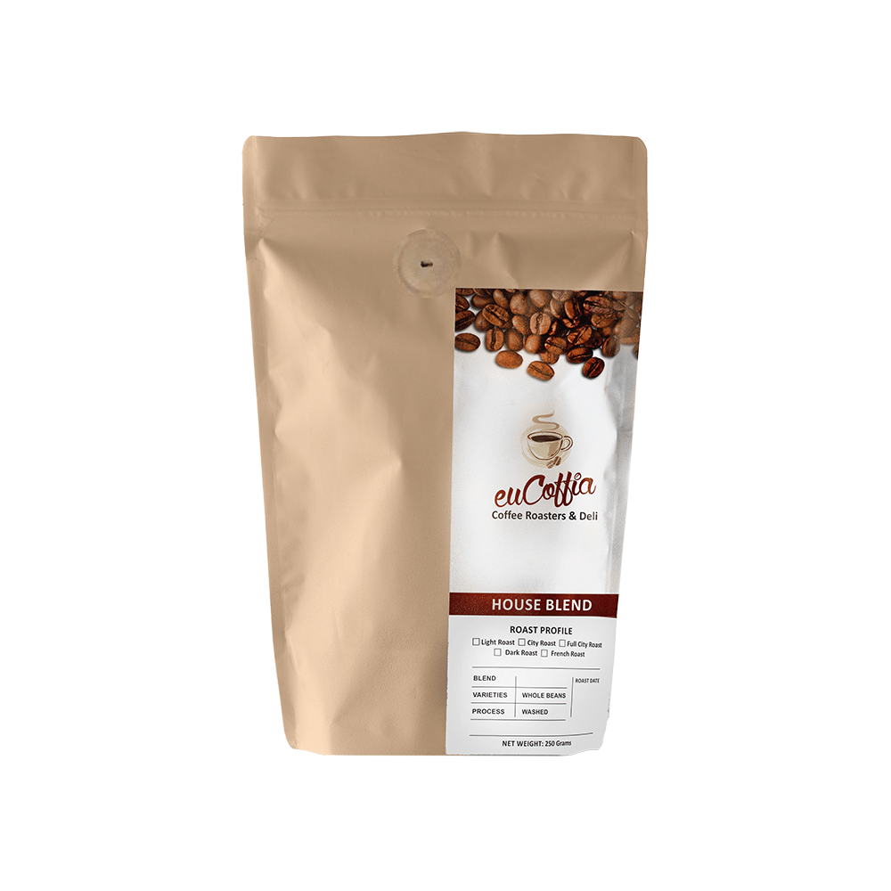 Eucoffia 100% Arabica Roasted Coffee Powder Medium Dark Roast Home Espresso - Image 1