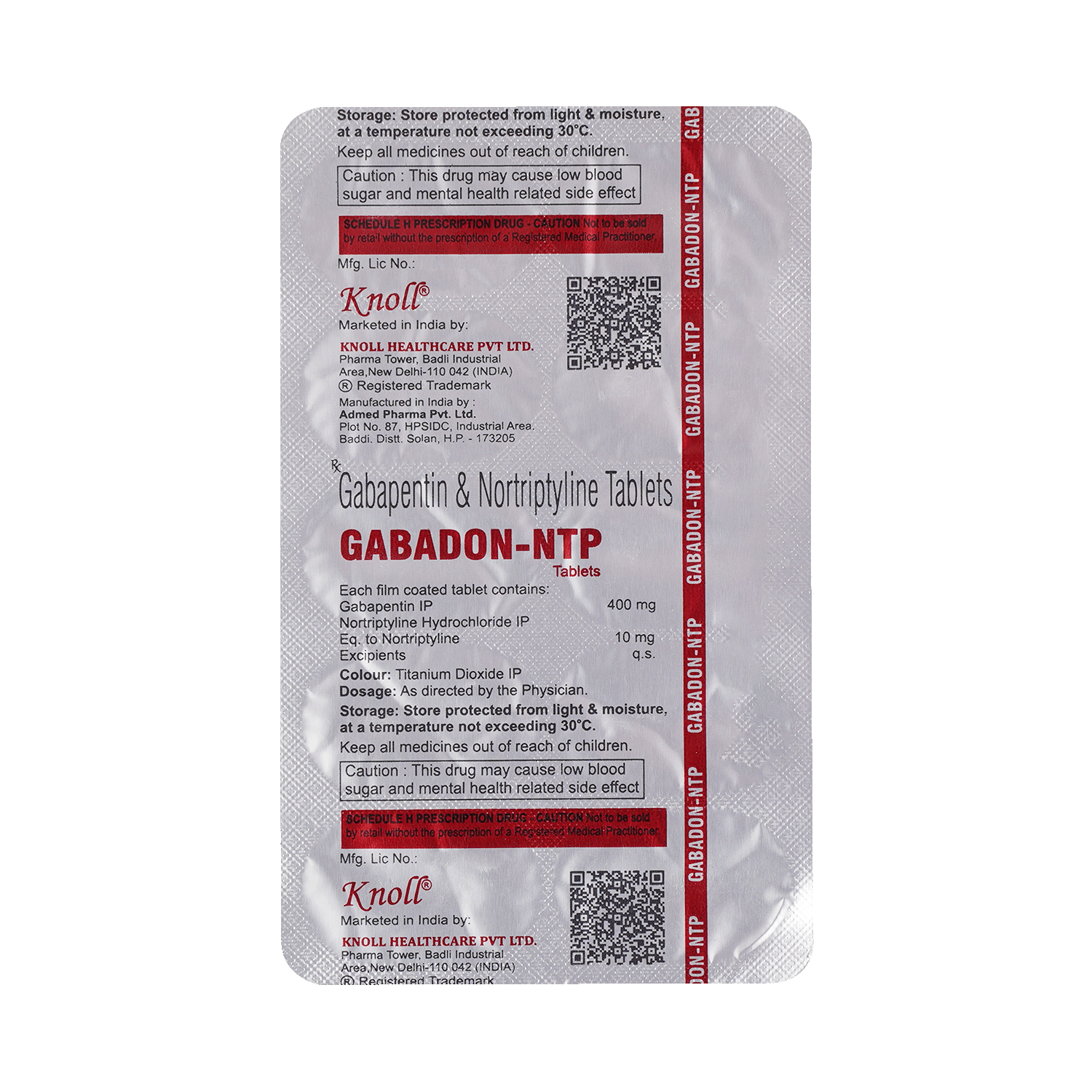 Gabadon-NTP 400mg/10mg Tablet - Image 6