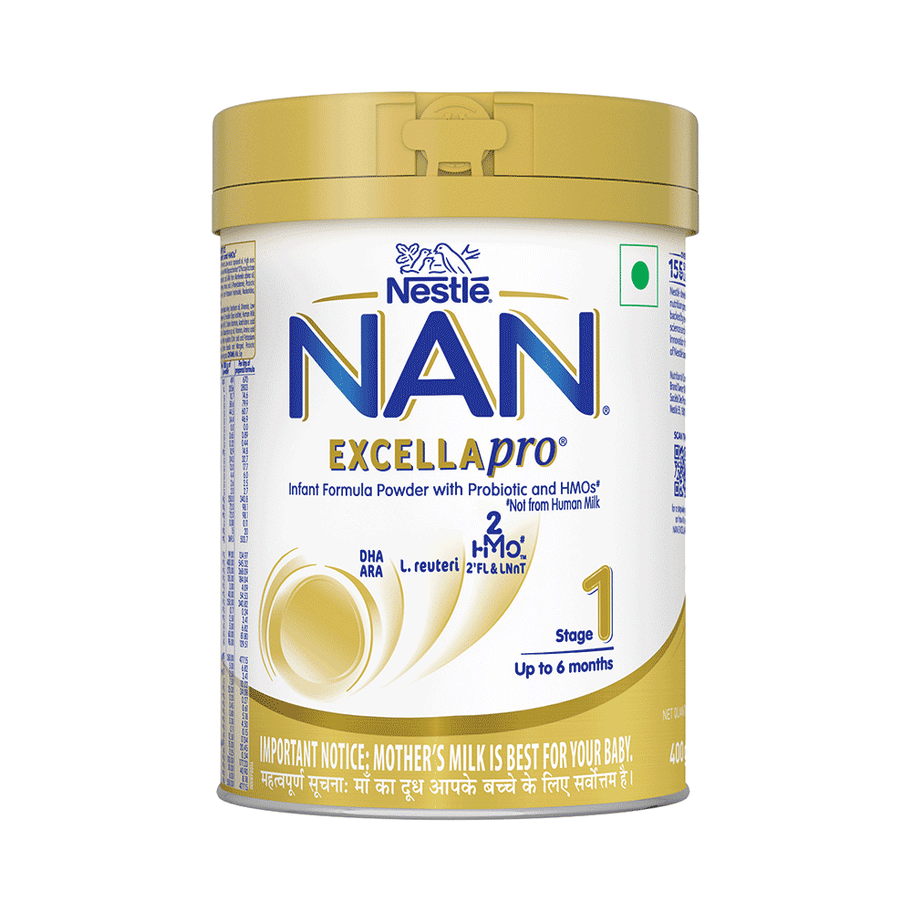 Nestle Nan Excella Pro 1 Infant Formula | With Probiotics, DHA, ARA & HMOs | Powder